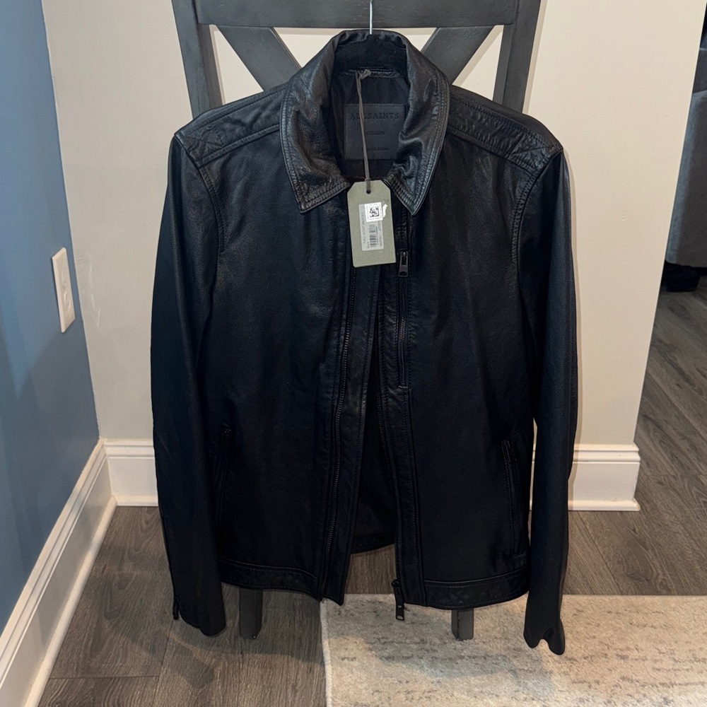 All Saints Black Leather Jacket